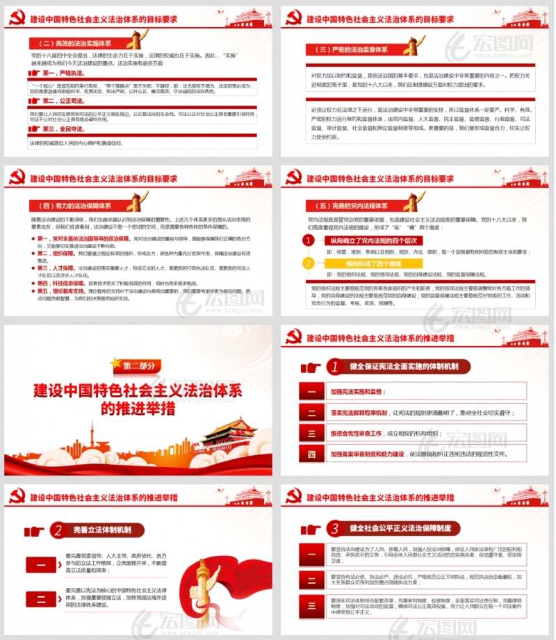 建设中国特色社会主义法治体系课件PPT及演讲稿