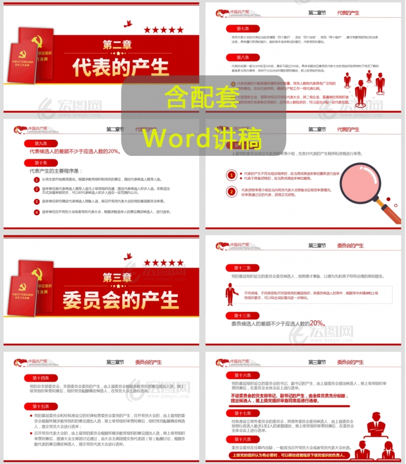 全文解读中国共产党基层组织 选举工作条例党课PPT含演讲稿