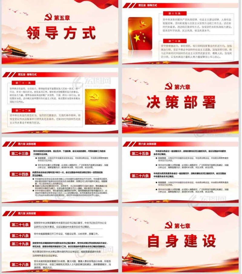 中国共产党中央委员会工作条例微党课讲稿PPT